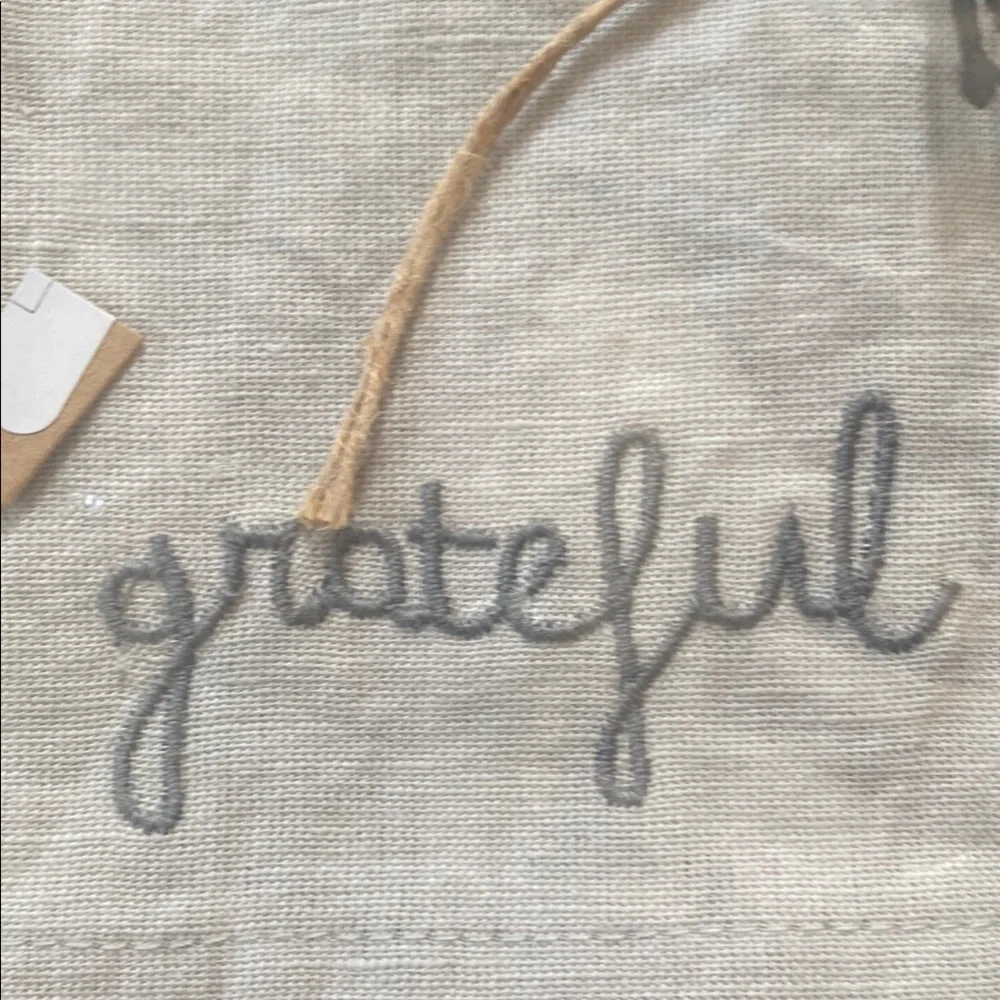 Creative Co-Op Cream and Gray Napkins